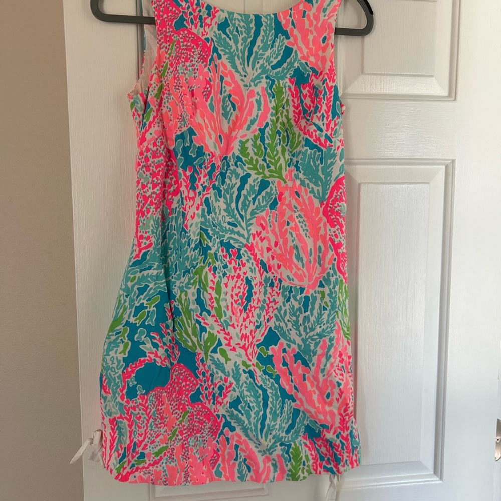 Lilly Pulitzer Pink and Green Floral Dress